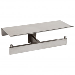 AI2006CS Двойной держатель для рулонов туалетной бумаги с полкой mediclinics