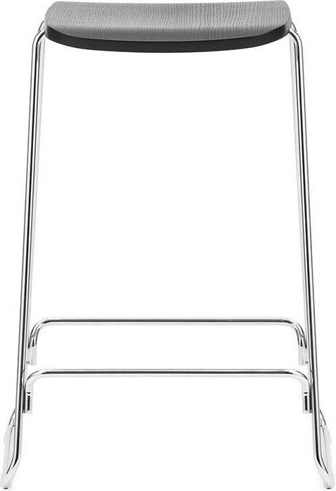 602556 Barstool 65 см Черный Дуб / Хром Normann Copenhagen Just - Вид №1