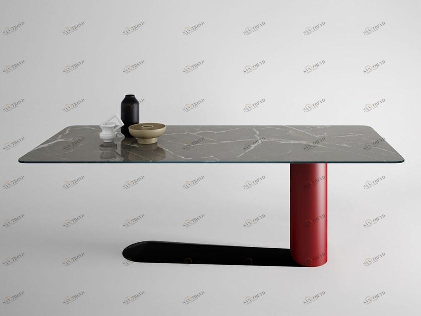 Lago Прямоугольный стеклянный стол для гостиной sun-id-1360154