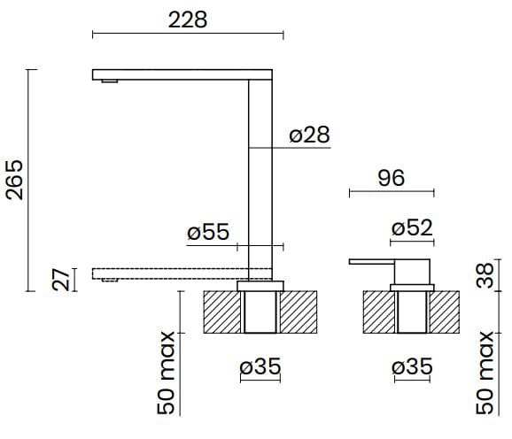 Складной кухонный смеситель TASCA NANDO ABT ARCH-00023137 - Вид №2