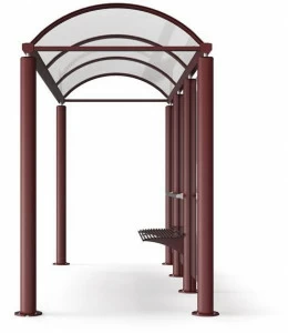 City Design Навес из алюминия и стекла для автобусной остановки