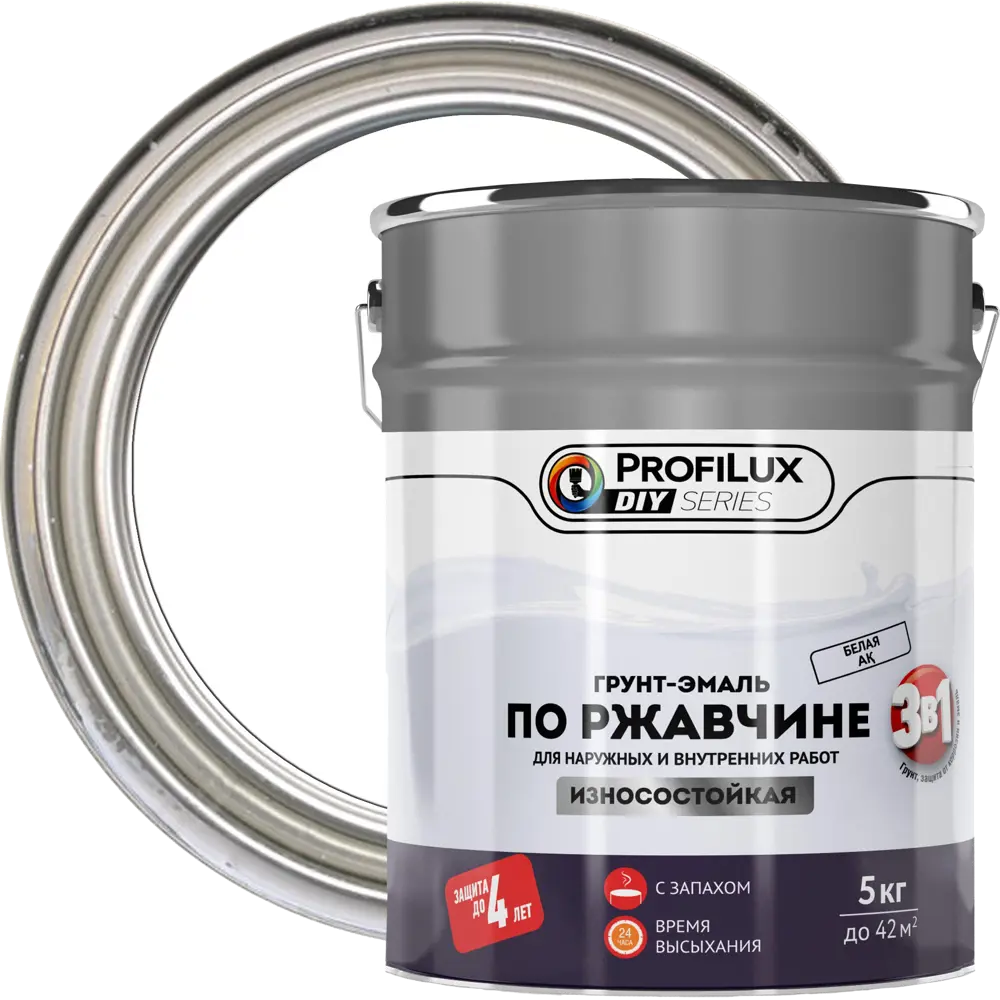 PROFILUX DIY Грунт-эмаль 3 в 1 для металла с антикоррозийной защитой 82860790