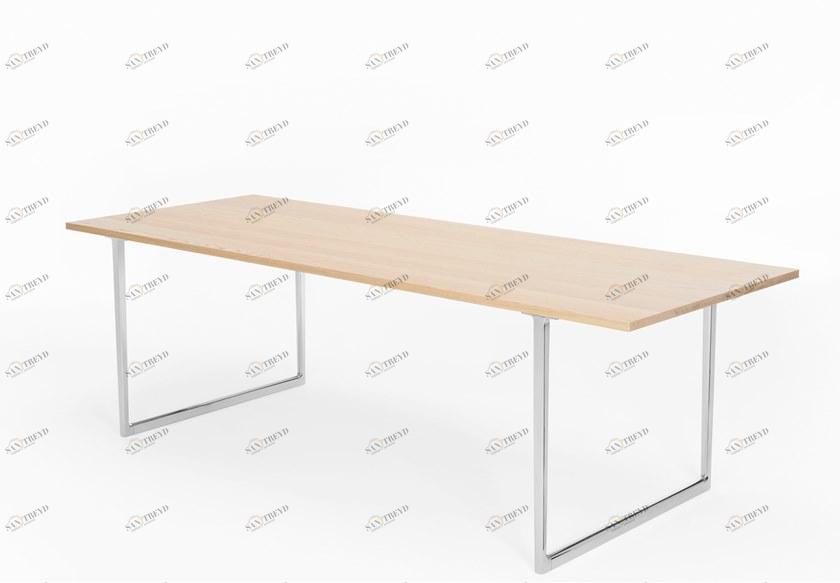 Pedrali Прямоугольный стол из дуба и алюминия Toa sun-id-1476013