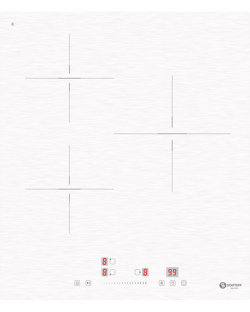 9295466 Индукционная варочная поверхность SCHTOFF IT4603 WHITE STDN-0133581