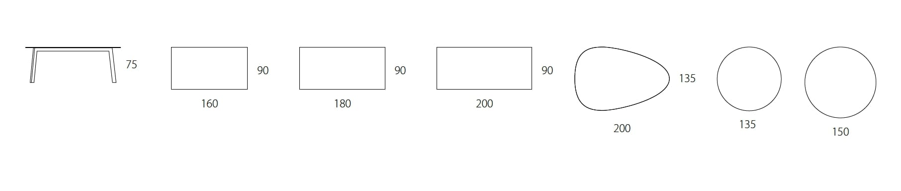 Фиксированный стол с керамической или хрустальной столешницей RIFLESSI ARCH-00142444 - Вид №2