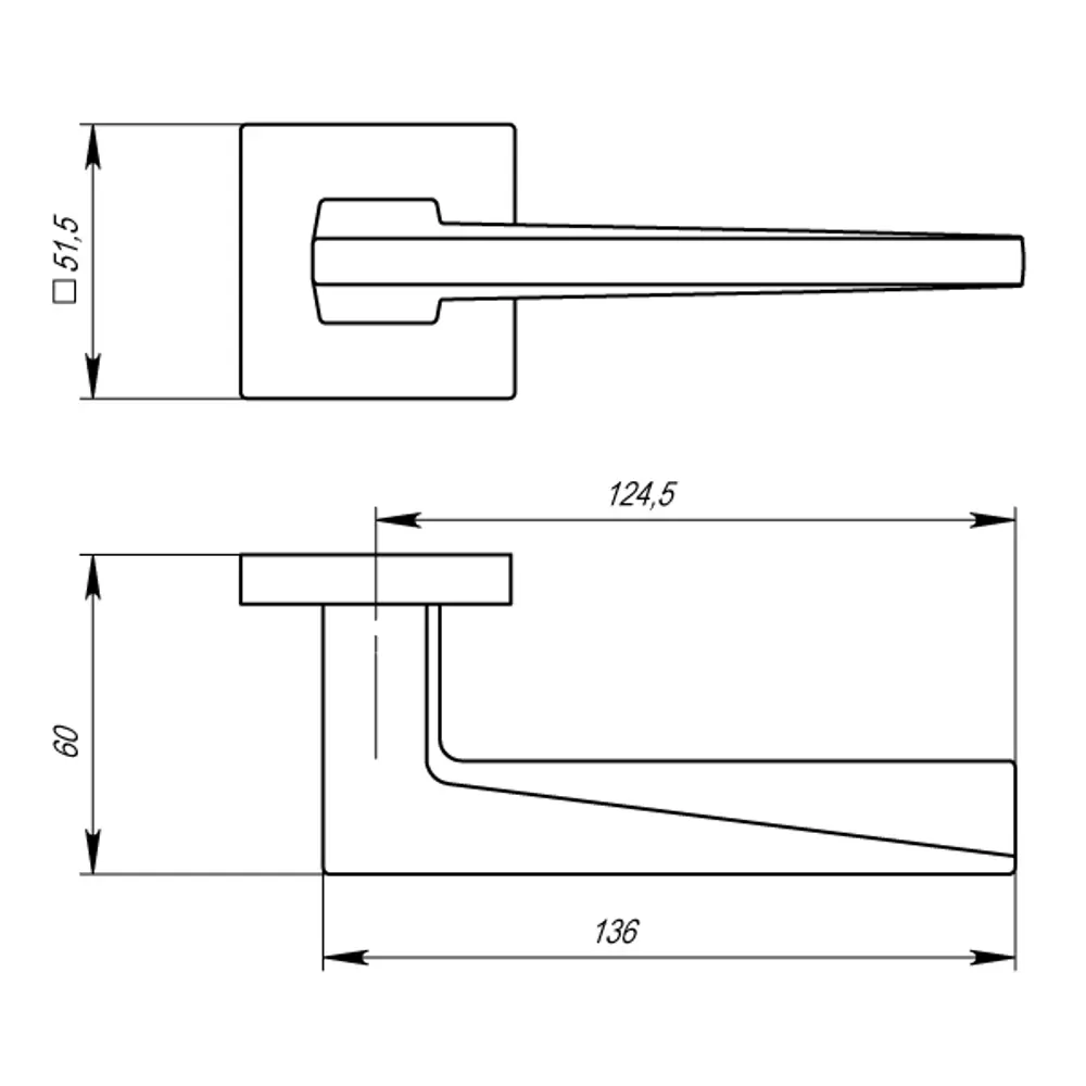 Дверные ручки Armadillo K.USS52.Mori WH-19, без запирания, цвет белый STLM-2029174 - Вид №2