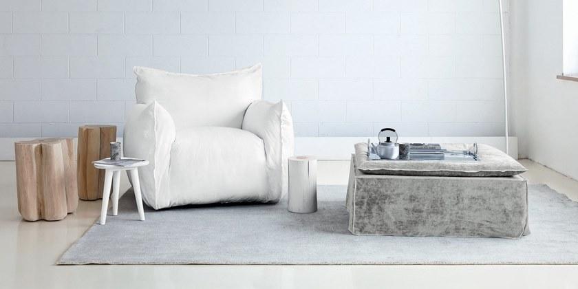 Gervasoni Кресло из ткани со съемным чехлом с подлокотниками Nuvola sun-id-1451243 - Вид №4