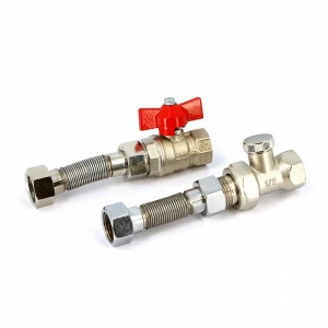 Комплект гибких подводов Wilma с запорной арматурой