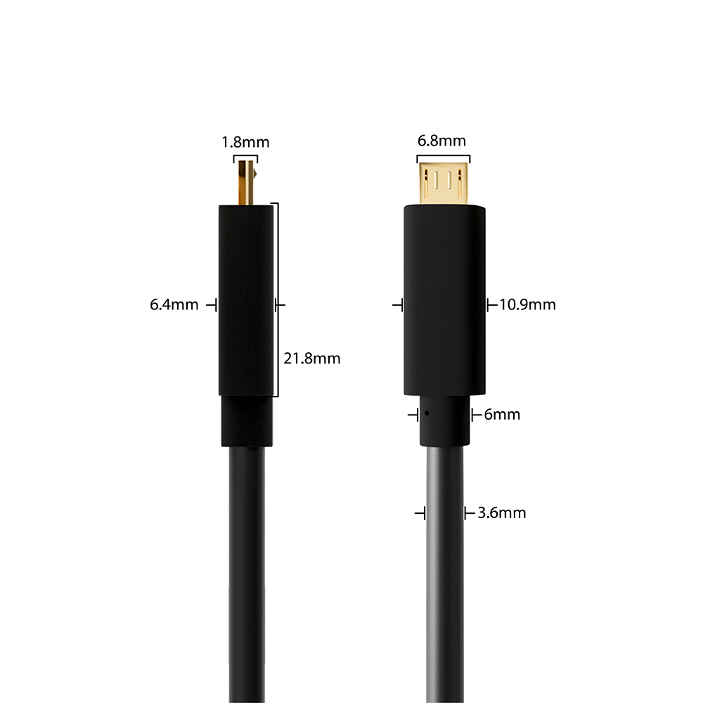 GCR-51151 кабель-адаптер mhl 2.0m microb 5pin + am в hdmi 2.0 Greenconnect Santreyd  - Вид №5