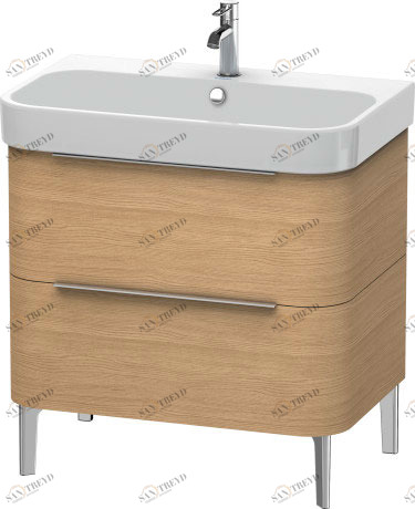 H2637305252 Тумбочка напольная Happy D.2 #H26373 775 x 480 мм Европейский дуб, декор Duravit