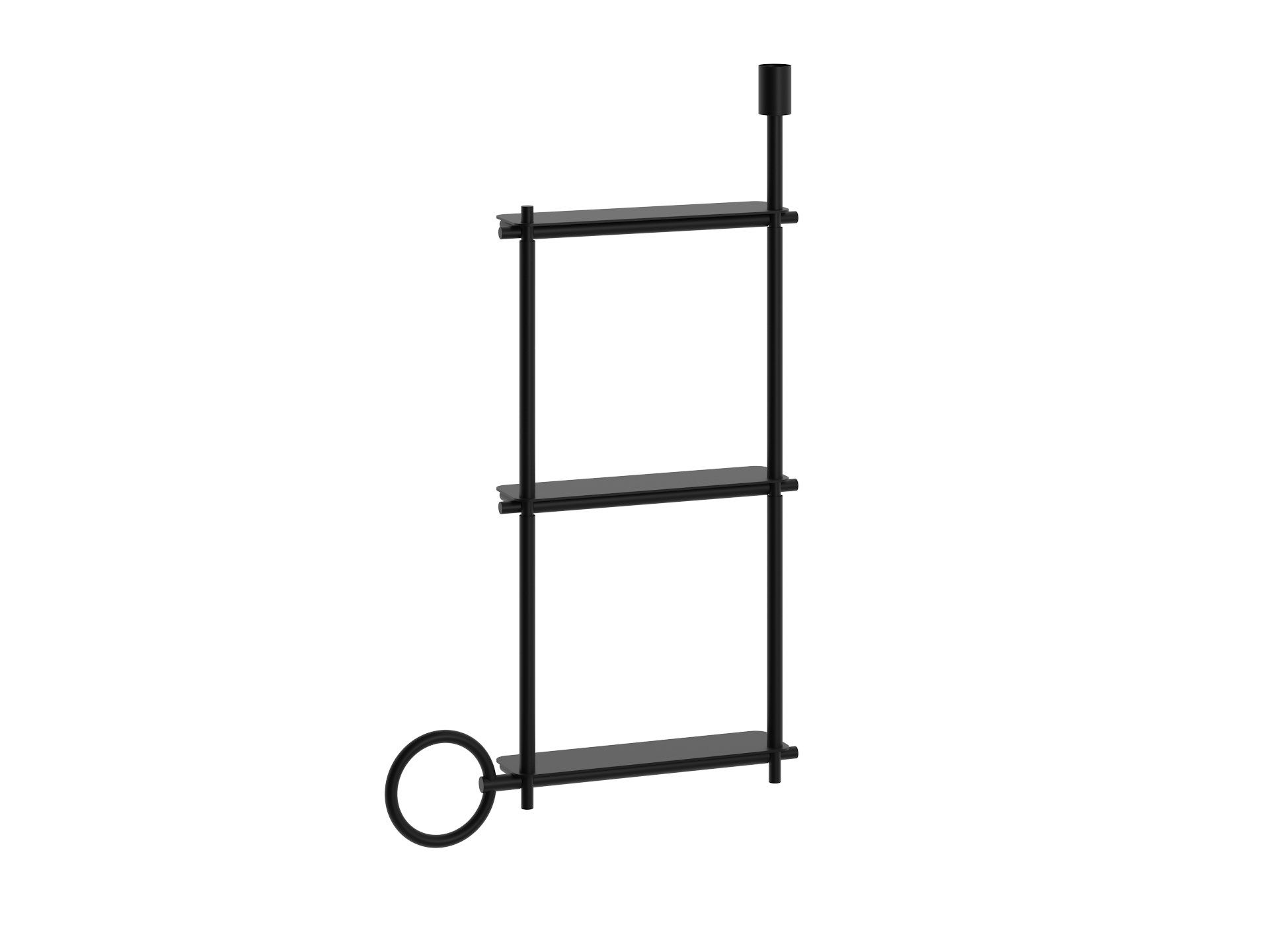 Квадратный модуль с полками и держателем для полотенец EVER Life Design Buck ARCH-00103817 - Вид №4