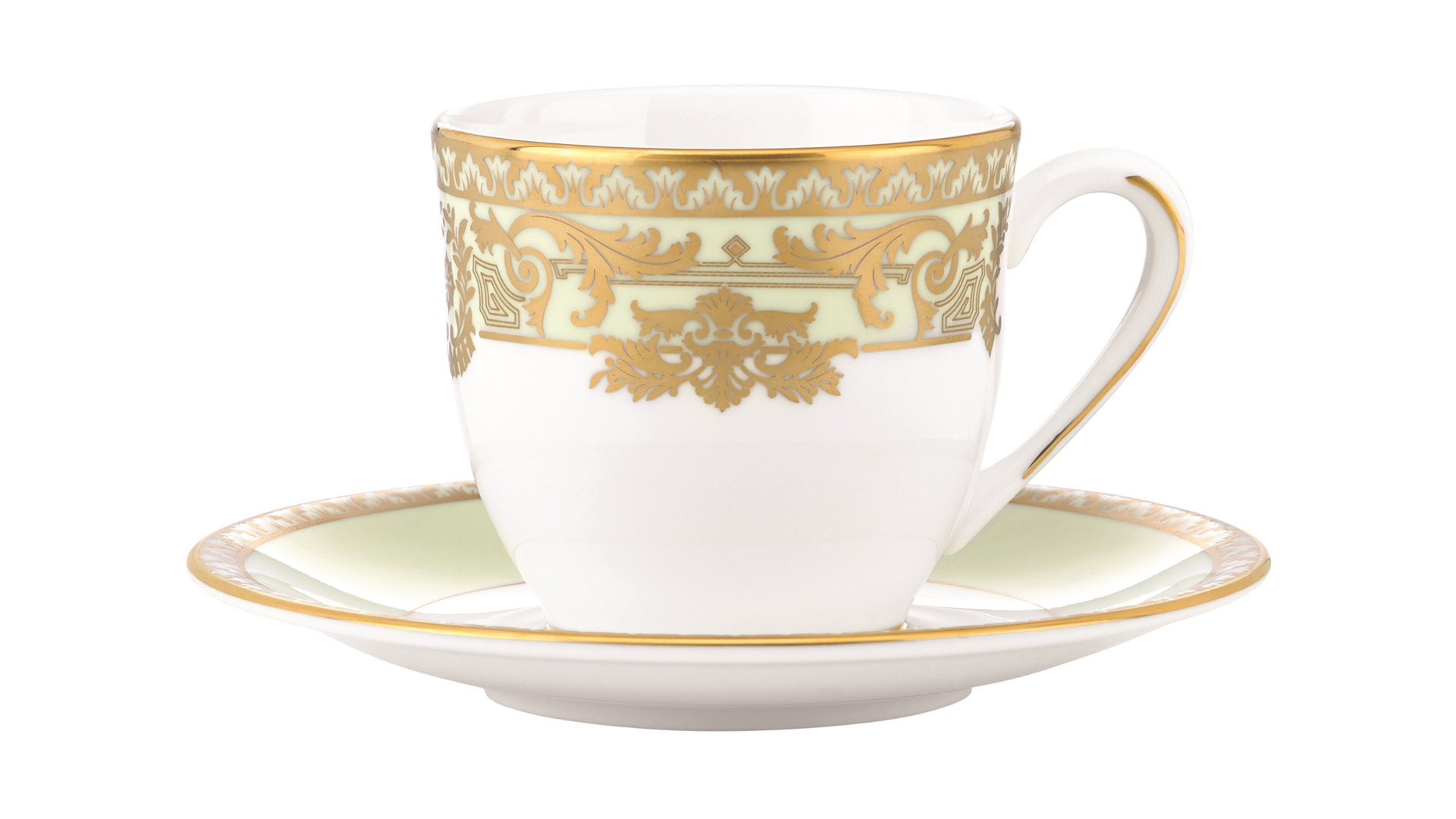 10665761 Lenox Набор из 2 чашек для эспрессо с блюдцами Lenox "Рококо,Маркеса" 90мл Фарфор костяной  - Вид №1