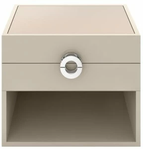 FRATO Прямоугольная прикроватная тумбочка из лакированной древесины с ящиками Soho Ffu020001aaa