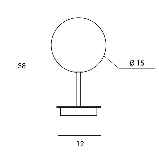 Miloox 1744.63 Настольная лампа черное основание с латунью JUGEN Jugen cromo - Вид №2