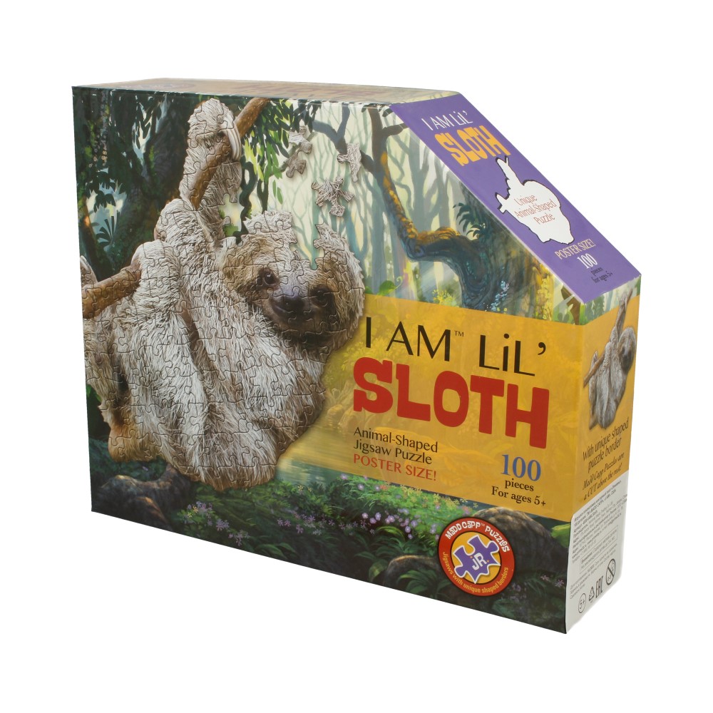 4008 Пазл 100 элемент. I AM Lil SLOTH (ЛЕНИВЕЦ) I AM 