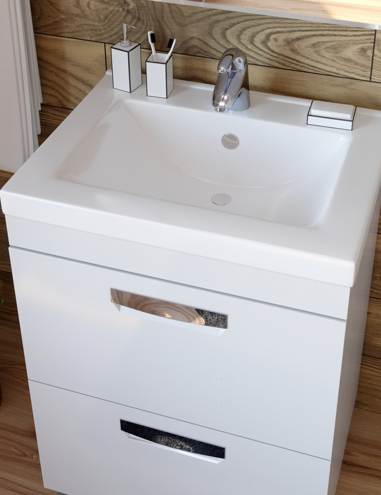 Тумба Plaza 2-600 (VGA)600⨉460⨉820 мм белый Santreyd sun-id-665399 - Вид №2