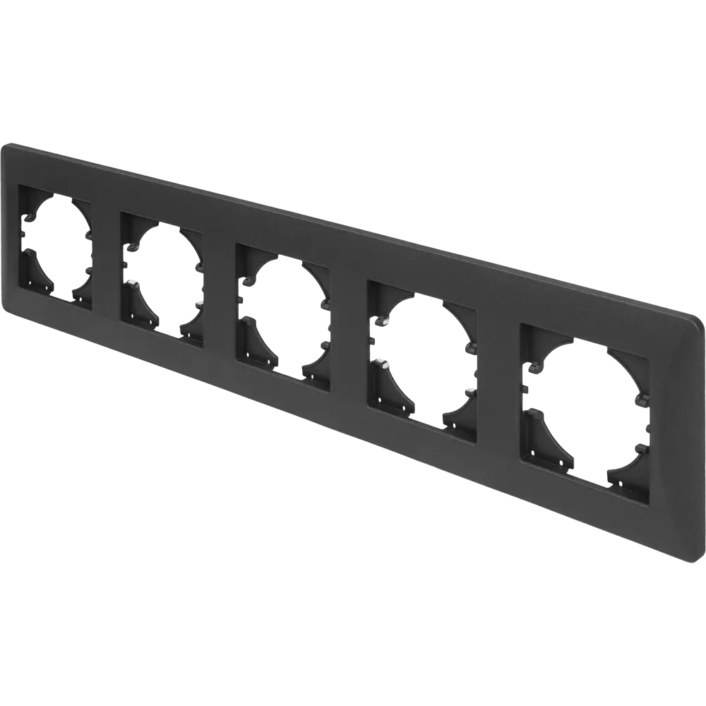 Рамка GUSI Electric Ugra для 5 розеток и выключателей в стиле графит 83865123 STLM-0045267 - Вид №1