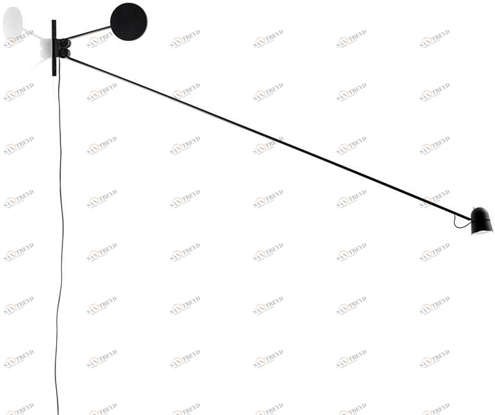 LUCEPLAN Регулируемый настенный светильник из алюминия Counterbalance sun-id-1397845