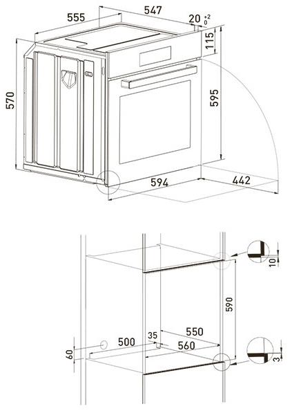 Grundig Многофункциональная встраиваемая духовка  7750483806  - Вид №1