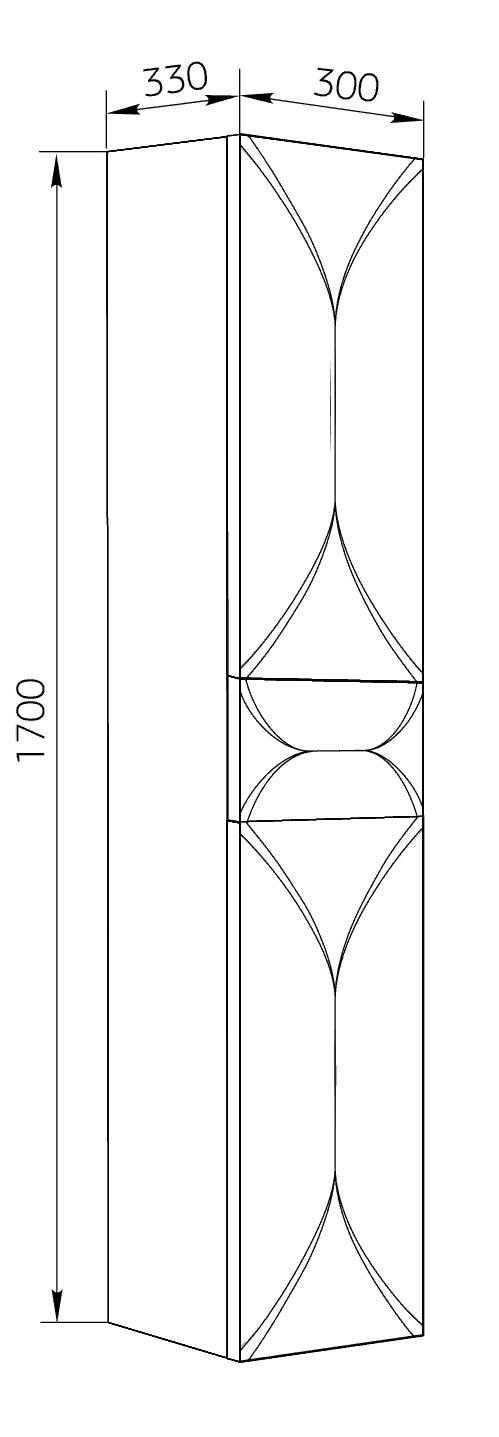 У73550 Пенал Elegant 30П 2д. 1в.я. Cappuccino L 1 Marka Art - Вид №1