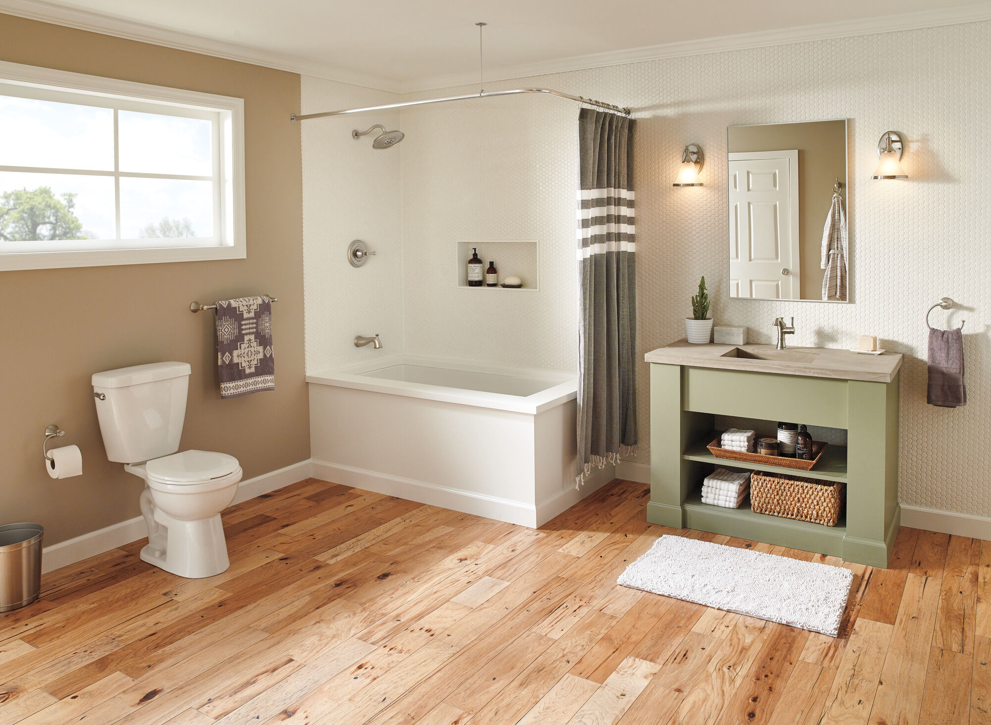 15757LF-SP Смеситель Centerset с одной ручкой Delta Faucet Valdosta Матовый никель Spotshield  - Вид №1