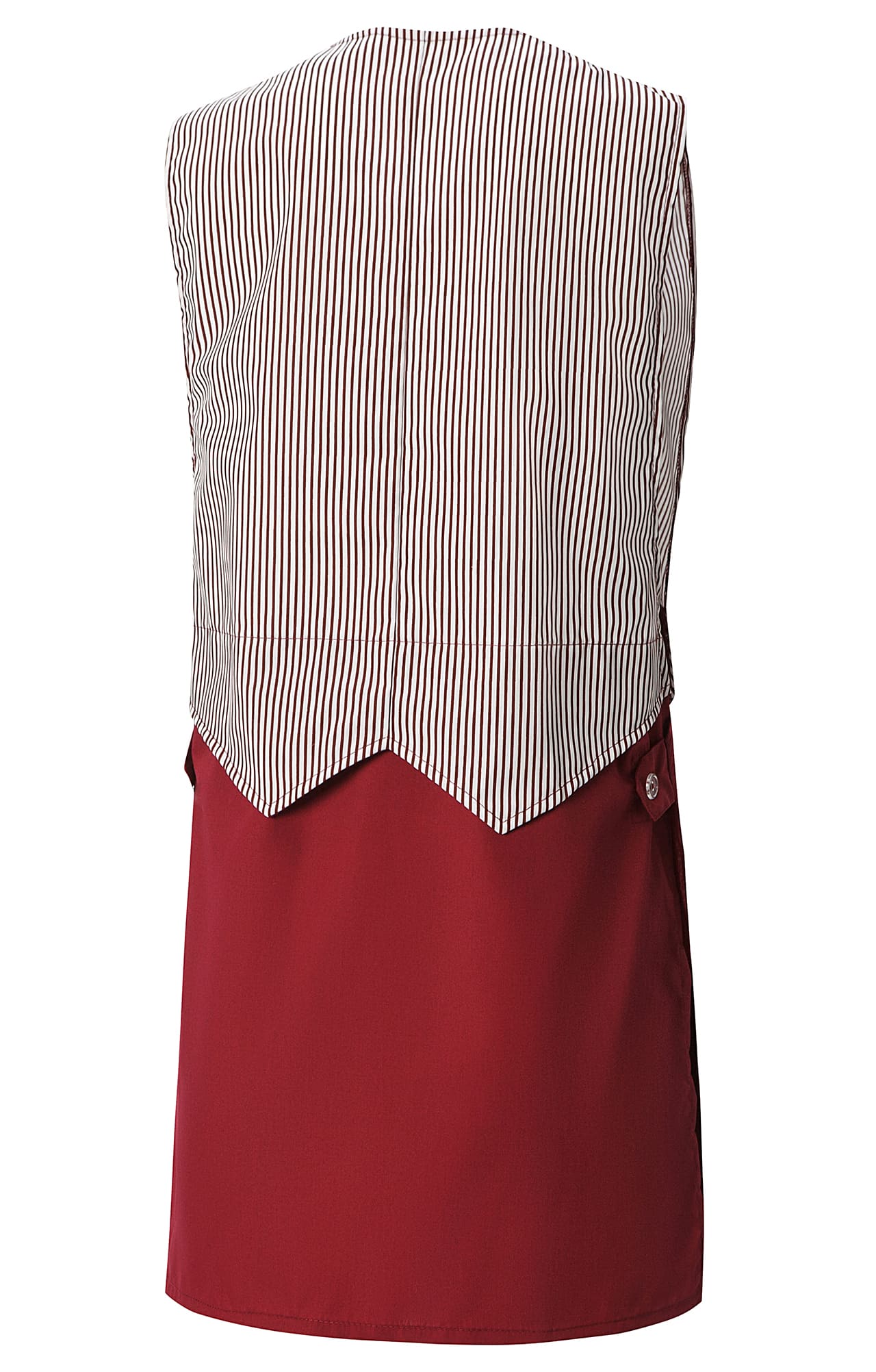 63638 Фартук-халат "Элегант" бордо  Одежда для обслуживающего персонала  размер 44-46 Спецодежда  - Вид №1