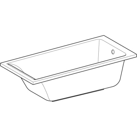 554.302.01.1 Прямоугольная ванна Geberit Renova Plan Geberit  - Вид №1
