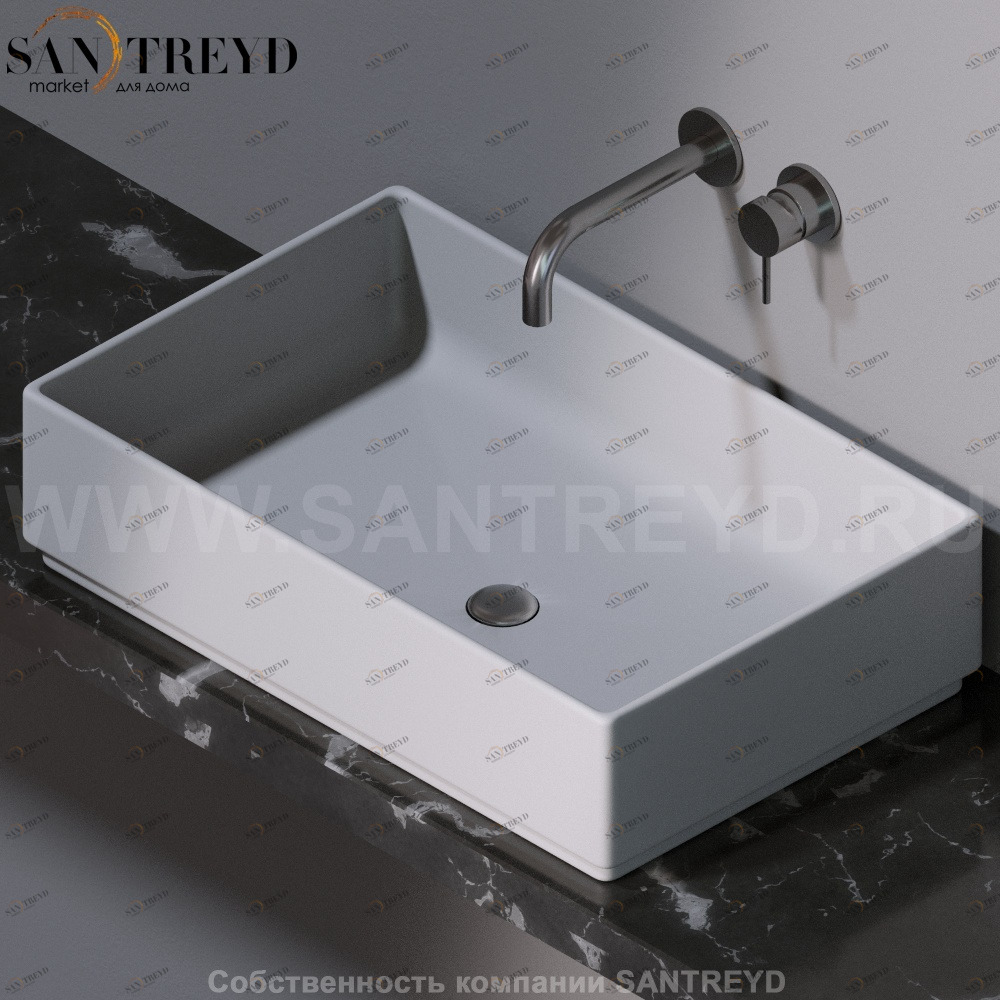 L620117 Накладная раковина на столешницу  прямоугольная A. e T. Italia Fly AeT ITALIA