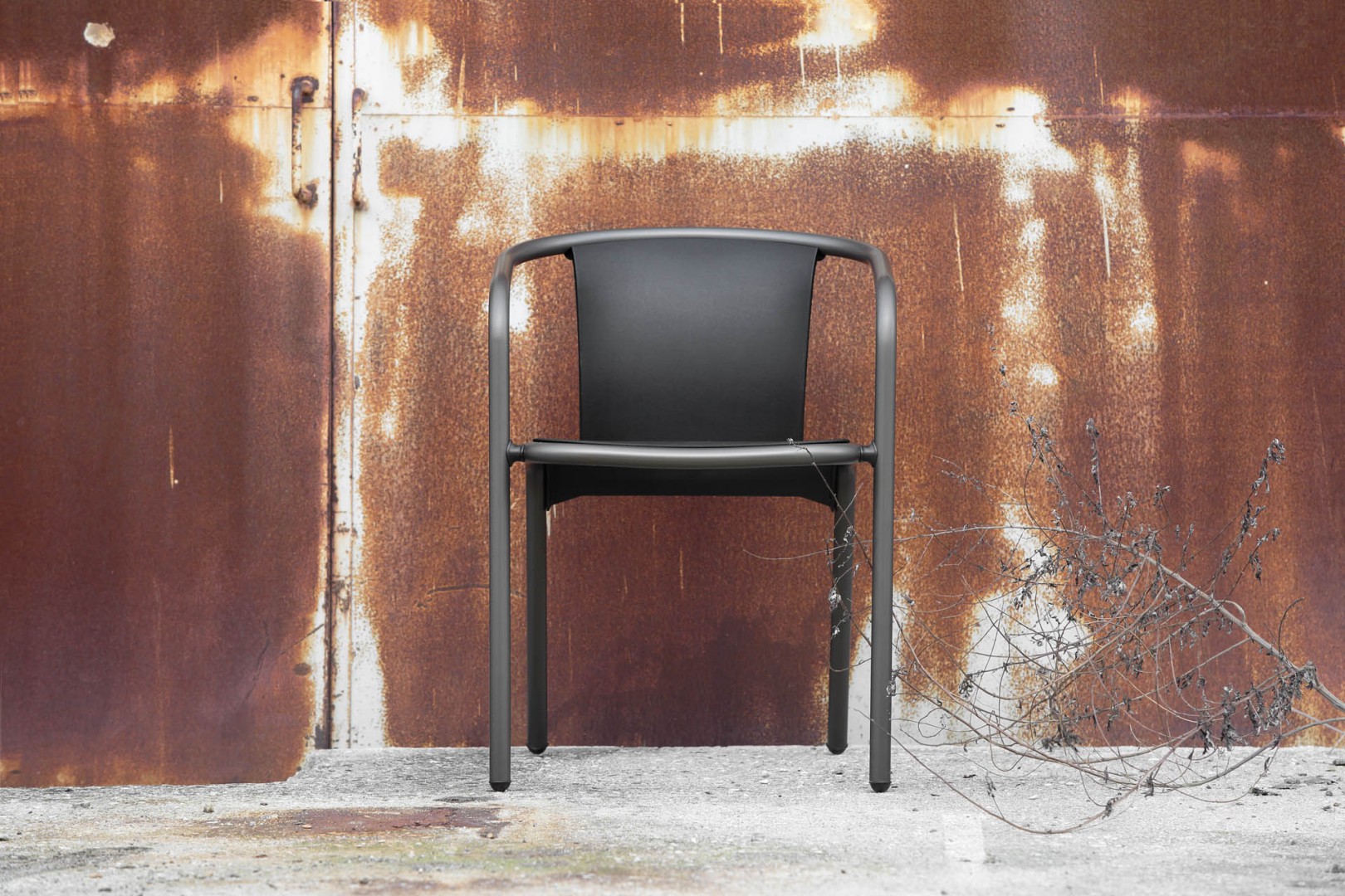 Maré 539 Кресло с анодированным или порошковым алюминиевым каркасом, 4 ножки. Сиденье и спинка полипропиленовые. Et al. Maré MARE - Вид №11