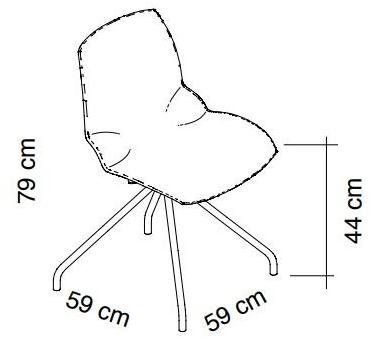 Caimi Brevetti Стул на козелке из ткани Kaleidos sun-id-1497542 - Вид №2