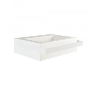 EVLKLBC Подвесная раковина настенная прямоугольная EVER Life Design Link белая