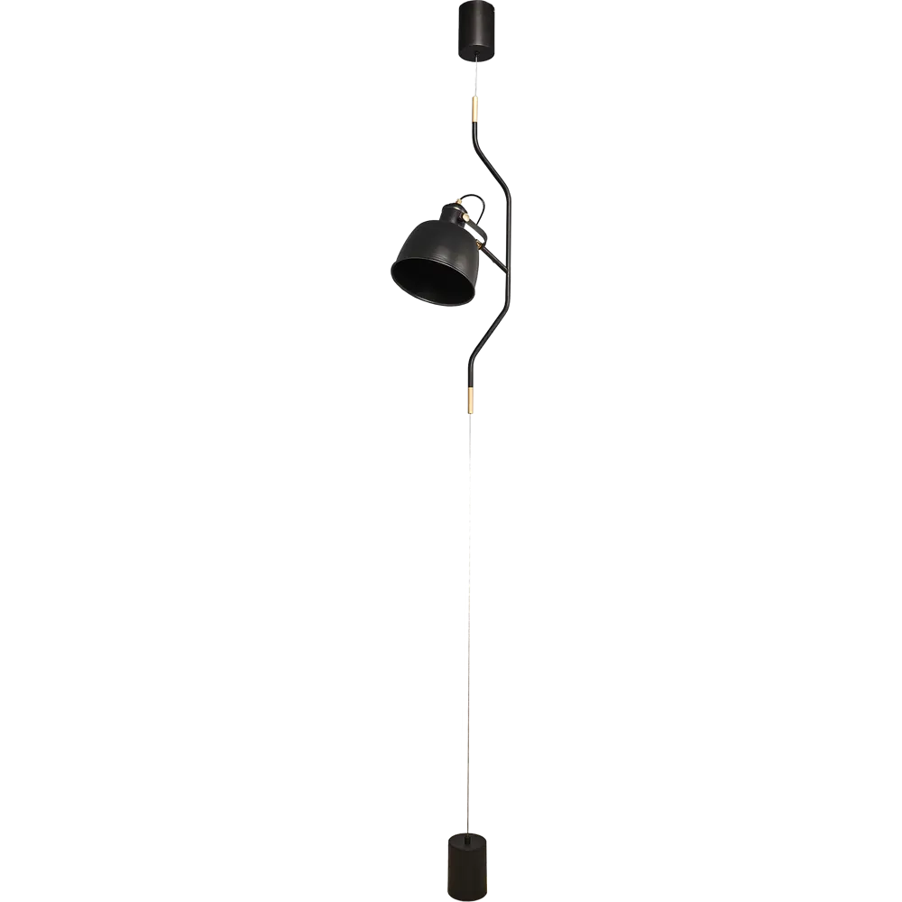 Светильник подвесной Vine L1177-1, 1 лампа, 2 м², цвет черный LAMPLANDIA STLM-2187923