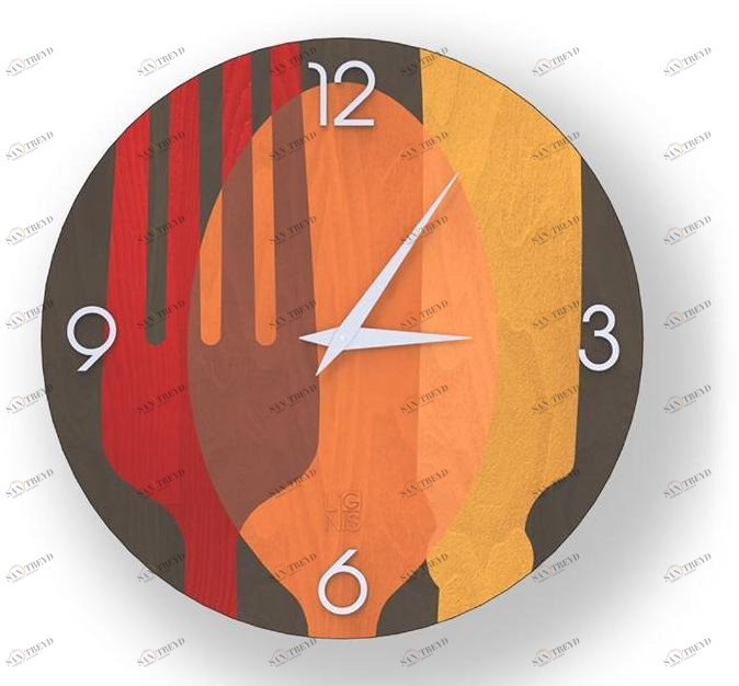 LIGNIS® Настенные часы из инкрустированного дерева Dolcevita objects 10.153 / 10.075