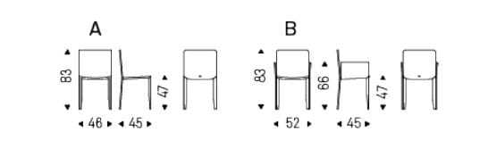 Кожаный стул с подлокотниками Cattelan italia перо ARCH-00145758 - Вид №1