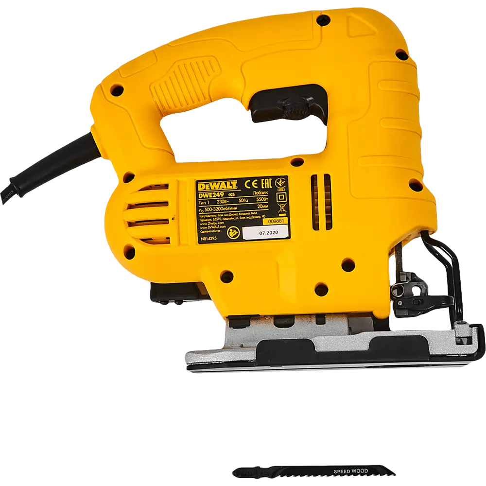 Лобзик DeWalt DWE 249-KS, 550 Вт 82857981 STLM-2031924  - Вид №4