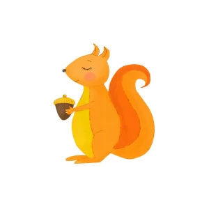 Декоративная наклейка "Белочка" VAMVIGVAM  282141 Желтый