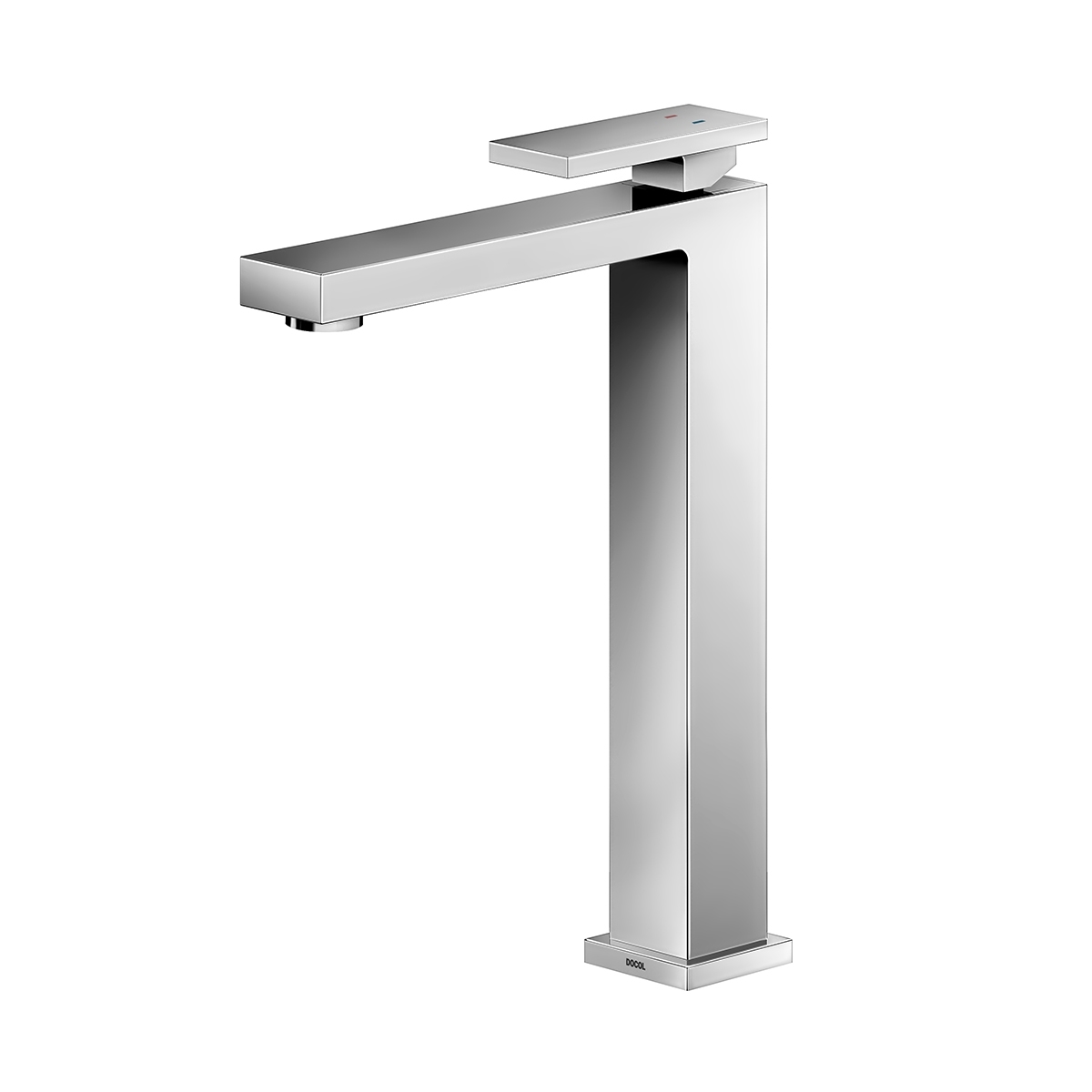 00925406 Однорычажный высокий излив для ванной полированная медь Docol NEW EDGE 