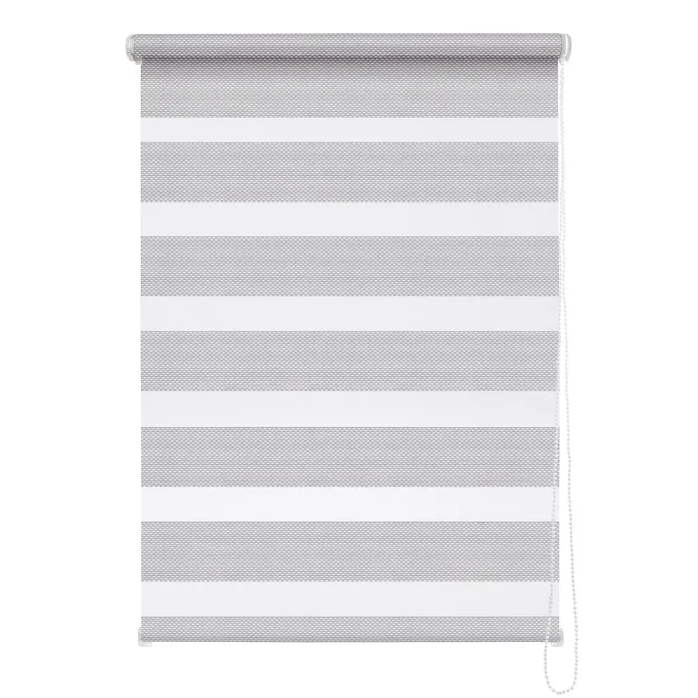 Рулонная штора день-ночь MIAMOZA Liza 100x160 см серая 89224873 STLM-1029169