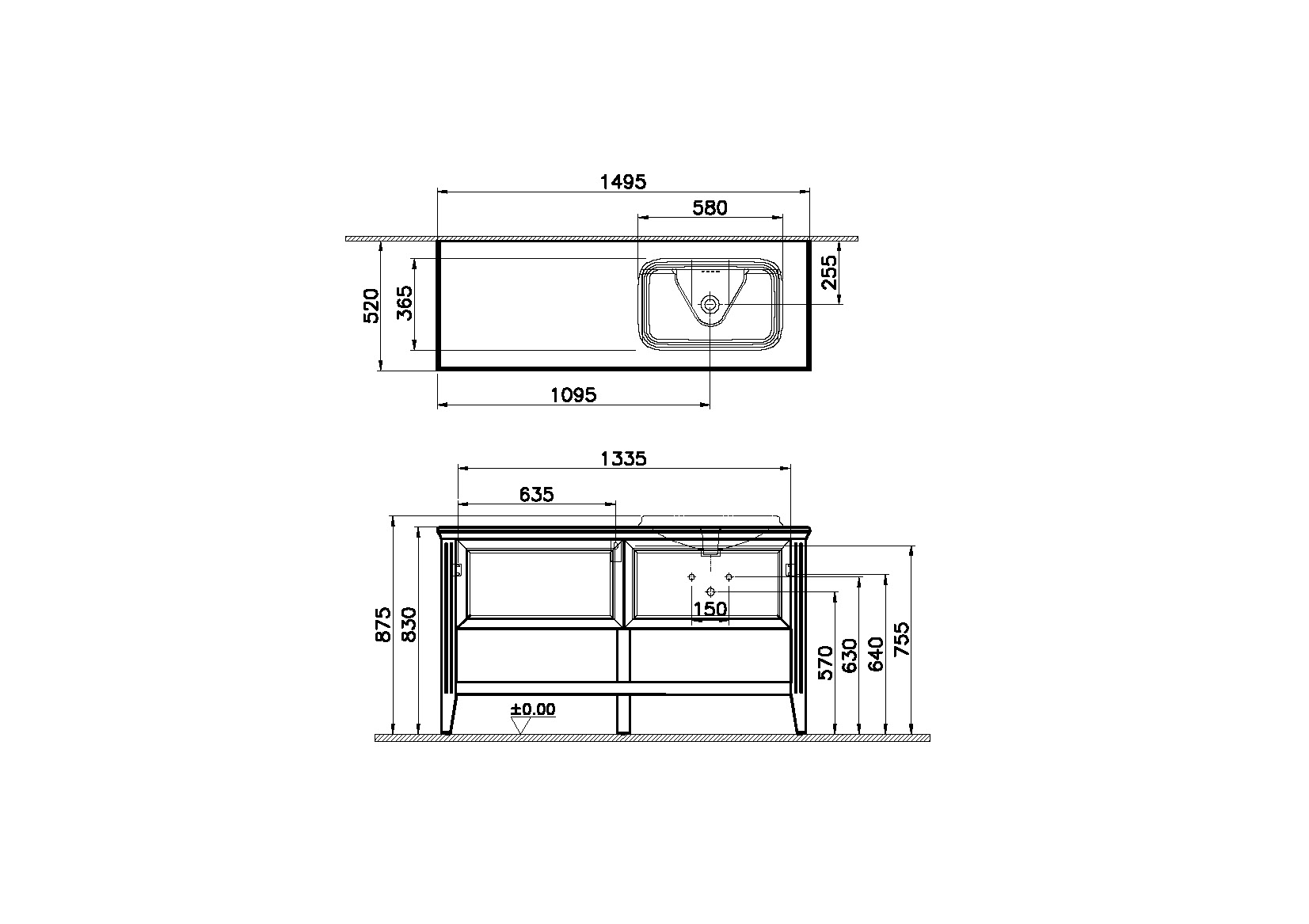 62209 Раковина Vitraglobal Valarte  - Вид №1