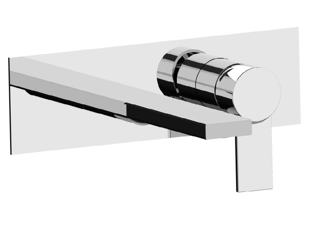 Настенный смеситель для раковины с пластиной Rubinetterie Frattini ARCH-00087174
