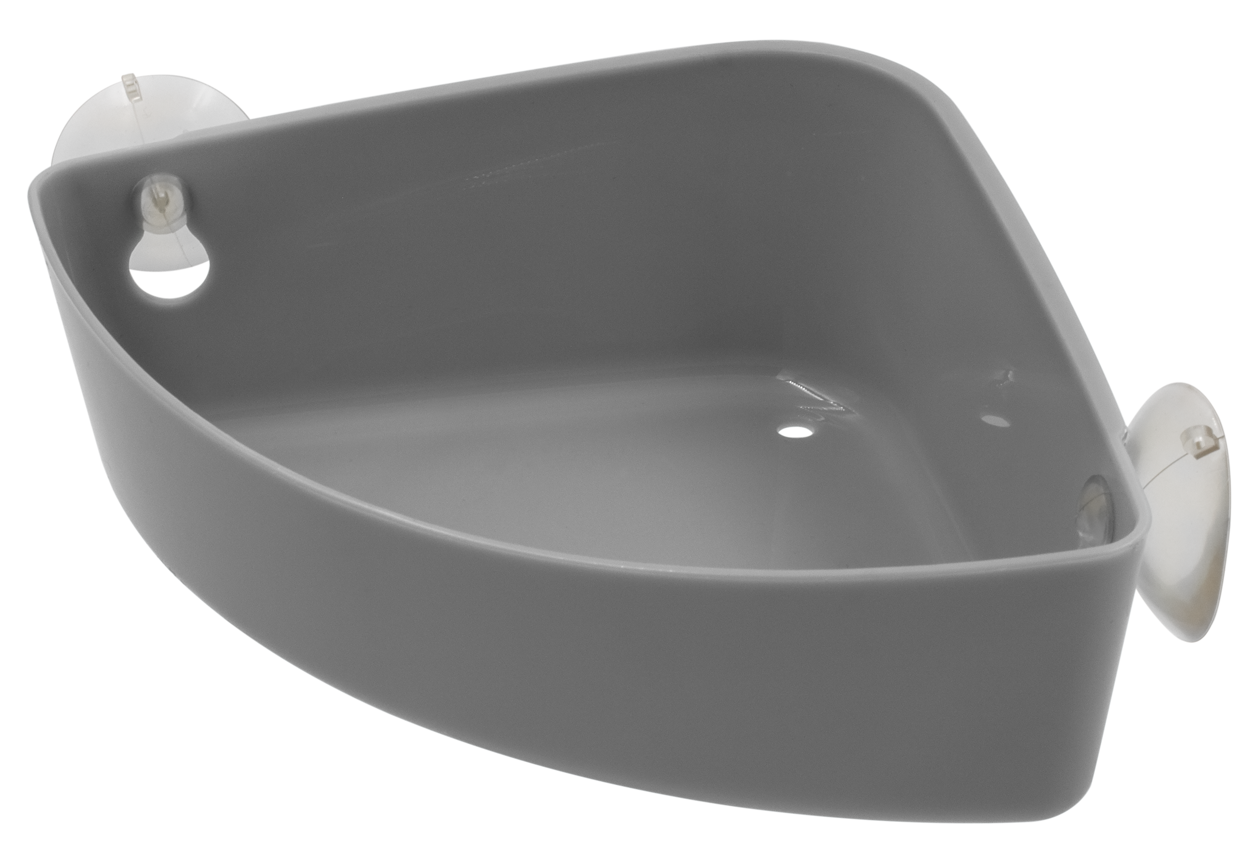 Santreyd Krita — угловая полка для ванной с присосками, серый дымчатый 82486014 STLM-0028224 - Вид №1