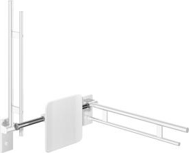 900.50.12140 Двойной шарнирный опорный рельс, конструкция a HEWI Stützen  - Вид №17