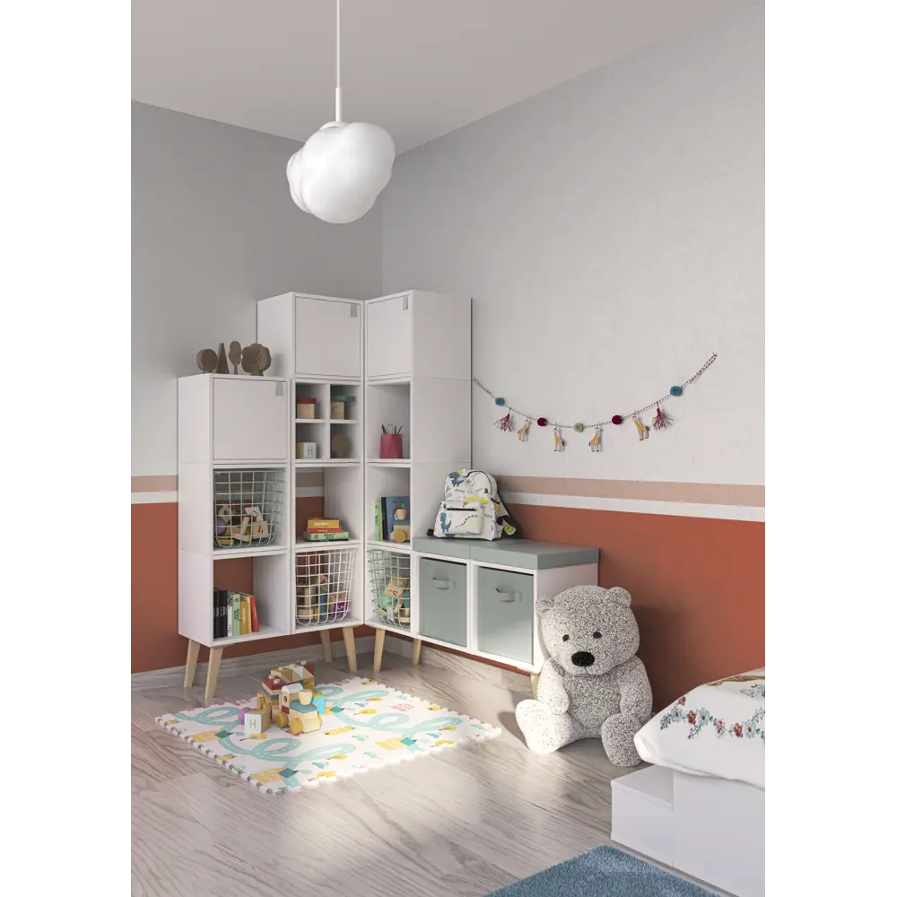 Корзина Spaceo KUB Laguna 31x31x31 cм металл, цвет сизый 82006885 STLM-2196736 - Вид №8