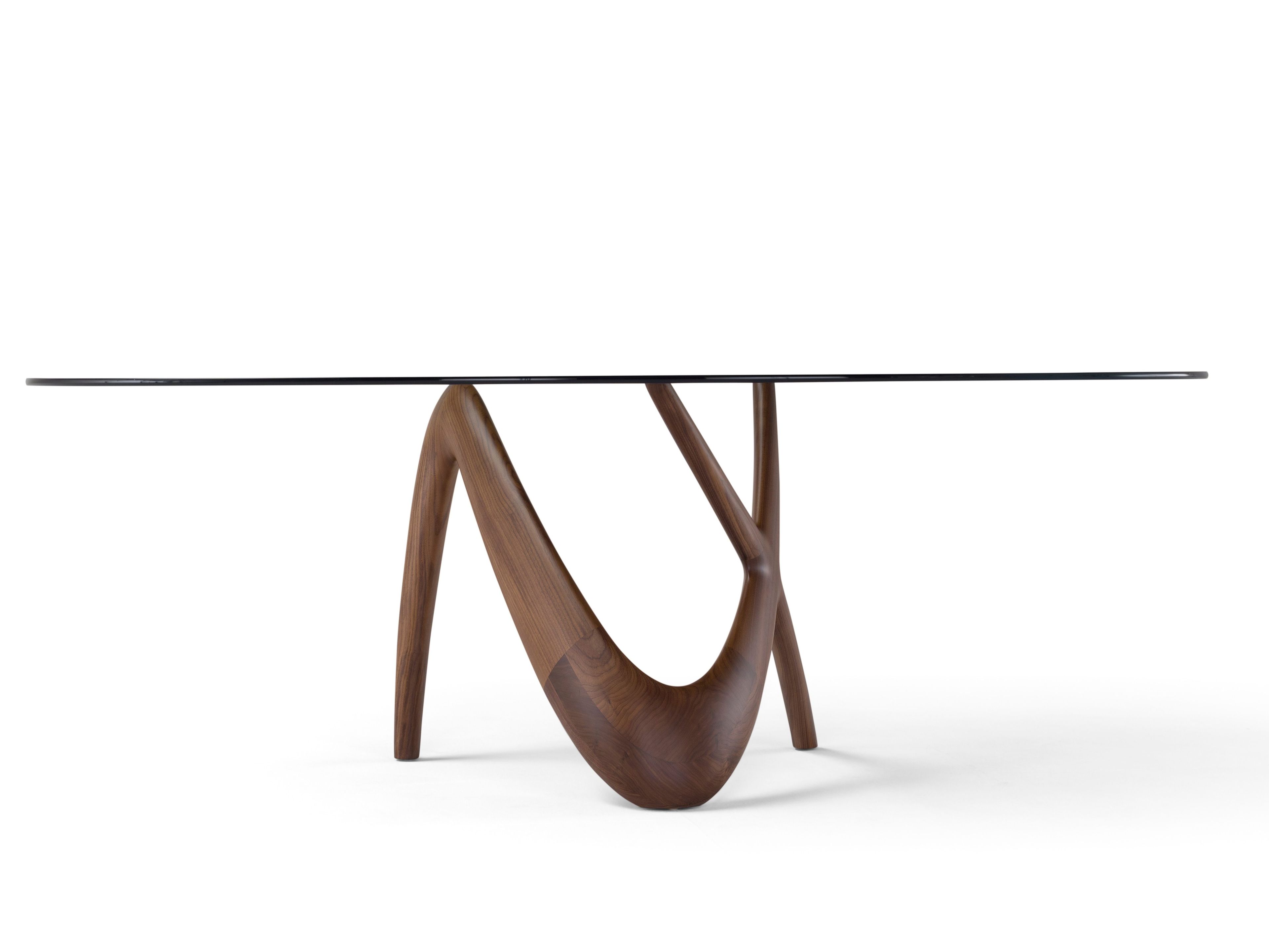 Овальный стол из дерева и стекла Amura Nx ARCH-00059244 - Вид №4