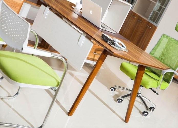 Arrediorg.it® Угловой деревянный стол со встроенной полкой Evolutio A109 180  - Вид №3