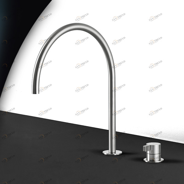 Смеситель для раковины TOOX TXQ33S серебристый матовый Radomonte