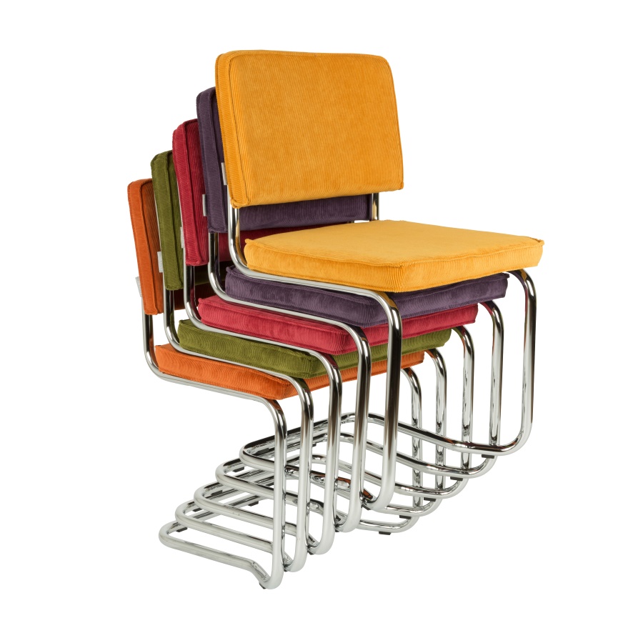 Стул Ridge Kink Rib синий Zuiver 1100061 - Вид №8