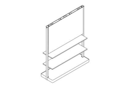 Мультимедийный тотем / делитель офисной комнаты Herman Miller OE1 ARCH-00141440 - Вид №8