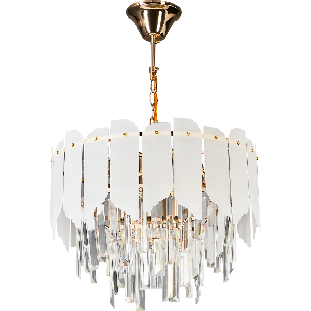 Люстра De City Бриз 5 с хрустальными пластинами для современного интерьера 89379429 STLM-1433214 - Вид №2