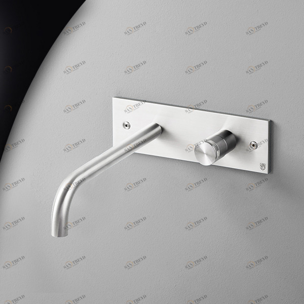 Смеситель для раковины HIRO HIR22L серебристый глянцевый Radomonte